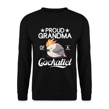 Cockatiel Gifts - Unisex Pullover - Schwarz - Vorne - Alina (178cm) & Michal (187cm)