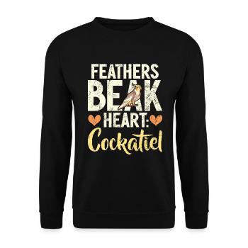 Cadeaux de calopsitte - Sweat-shirt Unisexe - noir - Devant - Alina (178cm) & Michal (187cm)