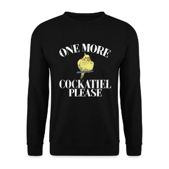 Cadeaux de calopsitte - Sweat-shirt Unisexe - noir - Devant - Alina (178cm) & Michal (187cm)