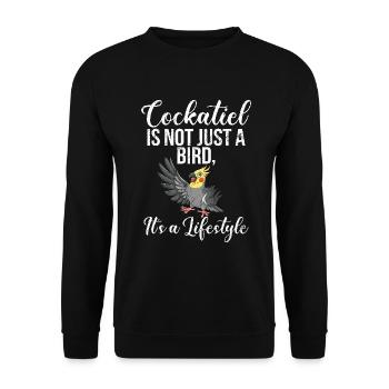 Cadeaux de calopsitte - Sweat-shirt Unisexe - noir - Devant - Alina (178cm) & Michal (187cm)