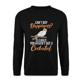 Cockatiel Gifts - Unisex Pullover - Schwarz - Vorne - Alina (178cm) & Michal (187cm)
