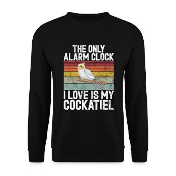 Cadeaux de calopsitte - Sweat-shirt Unisexe - noir - Devant - Alina (178cm) & Michal (187cm)
