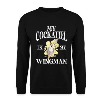 Cockatiel Gifts - Unisex Pullover - Schwarz - Vorne - Alina (178cm) & Michal (187cm)