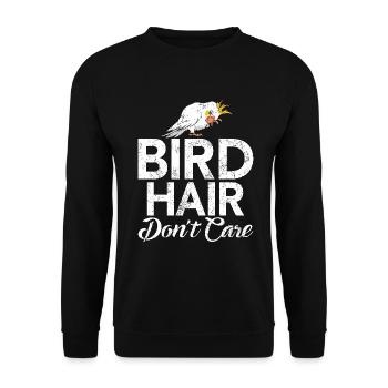 Cockatiel Gifts - Unisex Pullover - Schwarz - Vorne - Alina (178cm) & Michal (187cm)