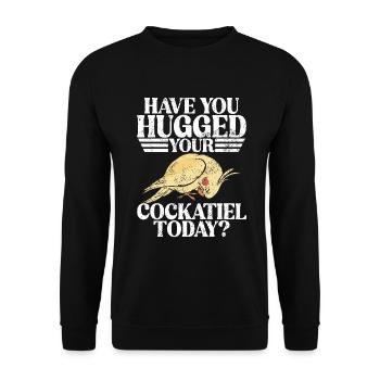 Cockatiel Gifts - Unisex Pullover - Schwarz - Vorne - Alina (178cm) & Michal (187cm)