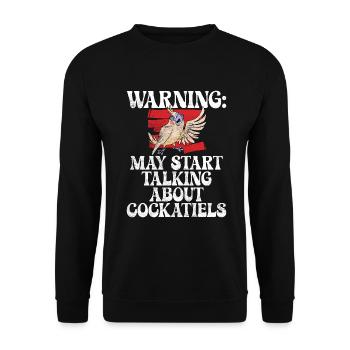 Cadeaux de calopsitte - Sweat-shirt Unisexe - noir - Devant - Alina (178cm) & Michal (187cm)