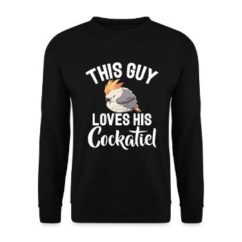 Cadeaux de calopsitte - Sweat-shirt Unisexe - noir - Devant - Alina (178cm) & Michal (187cm)