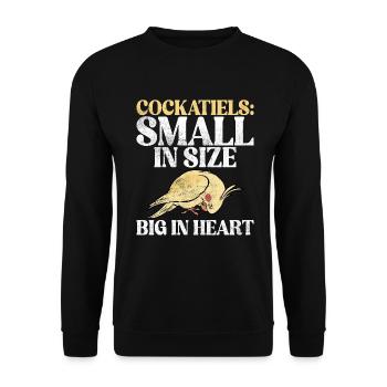 Cockatiel Gifts - Unisex Pullover - Schwarz - Vorne - Alina (178cm) & Michal (187cm)