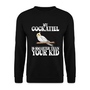 Cadeaux de calopsitte - Sweat-shirt Unisexe - noir - Devant - Alina (178cm) & Michal (187cm)