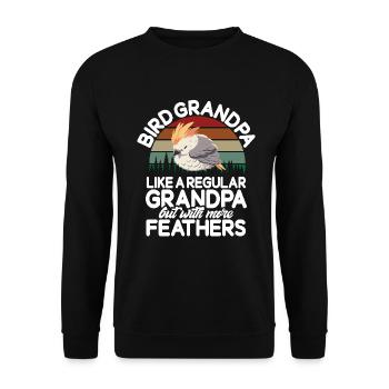 Cockatiel Gifts - Unisex Pullover - Schwarz - Vorne - Alina (178cm) & Michal (187cm)
