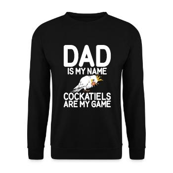 Cockatiel Gifts - Unisex Pullover - Schwarz - Vorne - Alina (178cm) & Michal (187cm)