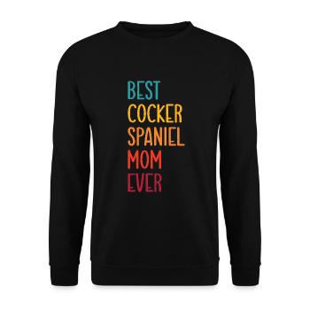 Cadeaux Cocker Spaniel - Sweat-shirt Unisexe - noir - Devant - Alina (178cm) & Michal (187cm)