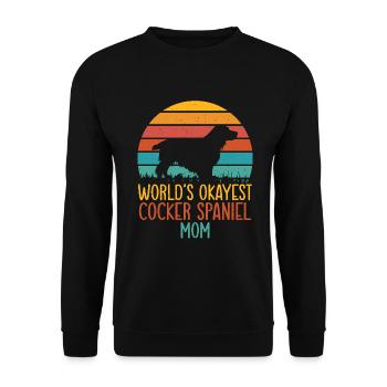 Cocker Spaniel Gifts - Unisex Pullover - Schwarz - Vorne - Alina (178cm) & Michal (187cm)