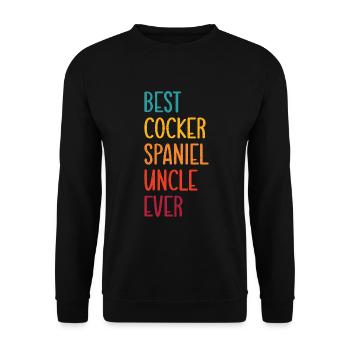 Cadeaux Cocker Spaniel - Sweat-shirt Unisexe - noir - Devant - Alina (178cm) & Michal (187cm)