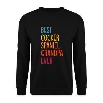 Cocker Spaniel Gifts - Unisex Pullover - Schwarz - Vorne - Alina (178cm) & Michal (187cm)