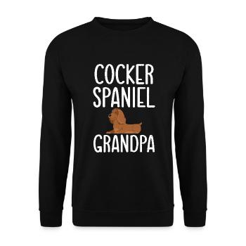 Cadeaux Cocker Spaniel - Sweat-shirt Unisexe - noir - Devant - Alina (178cm) & Michal (187cm)