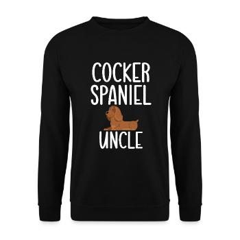 Cadeaux Cocker Spaniel - Sweat-shirt Unisexe - noir - Devant - Alina (178cm) & Michal (187cm)
