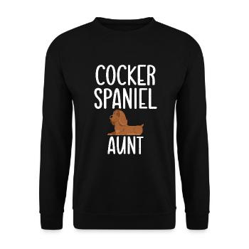 Cadeaux Cocker Spaniel - Sweat-shirt Unisexe - noir - Devant - Alina (178cm) & Michal (187cm)