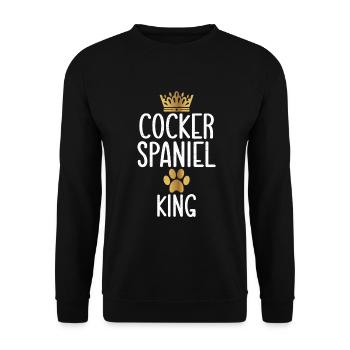 Cadeaux Cocker Spaniel - Sweat-shirt Unisexe - noir - Devant - Alina (178cm) & Michal (187cm)