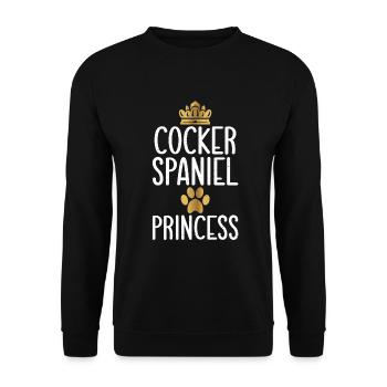 Cadeaux Cocker Spaniel - Sweat-shirt Unisexe - noir - Devant - Alina (178cm) & Michal (187cm)