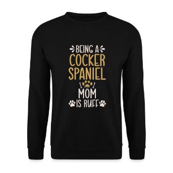 Cadeaux Cocker Spaniel - Sweat-shirt Unisexe - noir - Devant - Alina (178cm) & Michal (187cm)