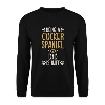 Cadeaux Cocker Spaniel - Sweat-shirt Unisexe - noir - Devant - Alina (178cm) & Michal (187cm)