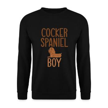Cadeaux Cocker Spaniel - Sweat-shirt Unisexe - noir - Devant - Alina (178cm) & Michal (187cm)