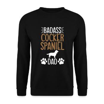 Cocker Spaniel Gifts - Unisex Pullover - Schwarz - Vorne - Alina (178cm) & Michal (187cm)