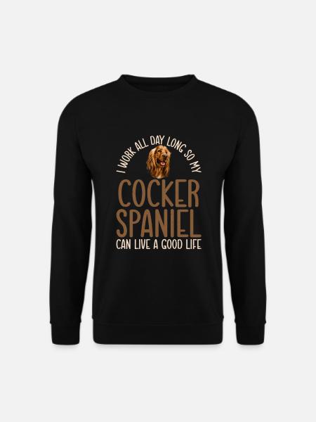 Cocker Spaniel Gifts - Unisex Pullover - Schwarz