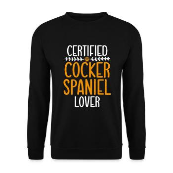 Cadeaux Cocker Spaniel - Sweat-shirt Unisexe - noir - Devant - Alina (178cm) & Michal (187cm)