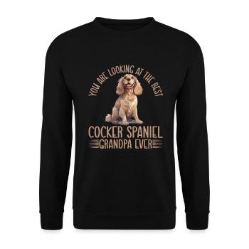Cadeaux Cocker Spaniel - Sweat-shirt Unisexe - noir - Devant - Alina (178cm) & Michal (187cm)