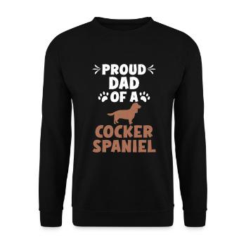 Cadeaux Cocker Spaniel - Sweat-shirt Unisexe - noir - Devant - Alina (178cm) & Michal (187cm)