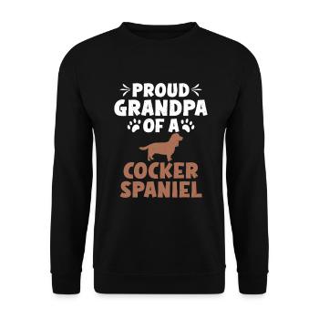 Cadeaux Cocker Spaniel - Sweat-shirt Unisexe - noir - Devant - Alina (178cm) & Michal (187cm)