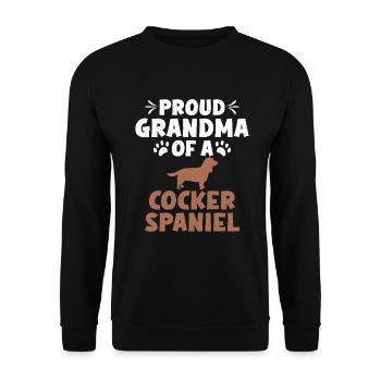 Cadeaux Cocker Spaniel - Sweat-shirt Unisexe - noir - Devant - Alina (178cm) & Michal (187cm)