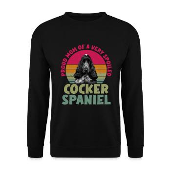 Cadeaux Cocker Spaniel - Sweat-shirt Unisexe - noir - Devant - Alina (178cm) & Michal (187cm)