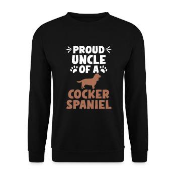 Cadeaux Cocker Spaniel - Sweat-shirt Unisexe - noir - Devant - Alina (178cm) & Michal (187cm)