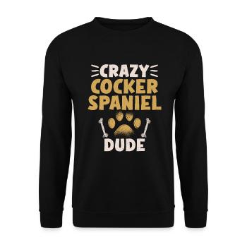 Cadeaux Cocker Spaniel - Sweat-shirt Unisexe - noir - Devant - Alina (178cm) & Michal (187cm)