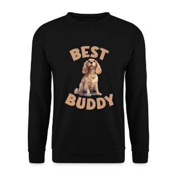Cocker Spaniel Gifts - Unisex Pullover - Schwarz - Vorne - Alina (178cm) & Michal (187cm)
