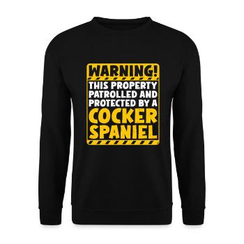 Cocker Spaniel Gifts - Unisex Pullover - Schwarz - Vorne - Alina (178cm) & Michal (187cm)