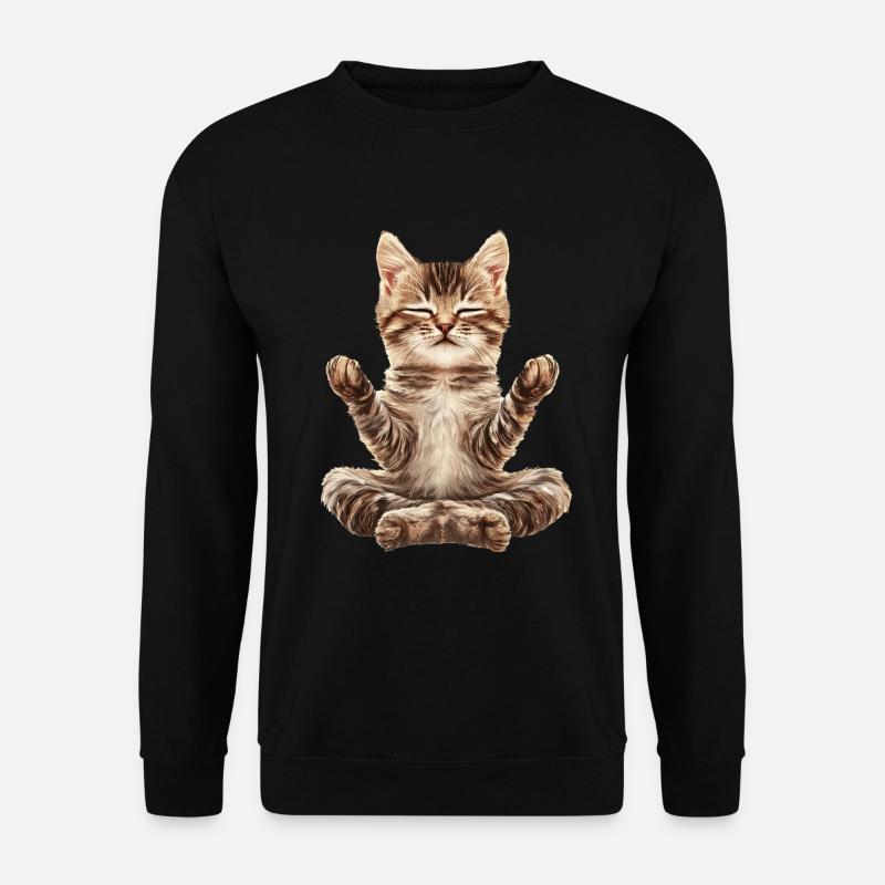 Katze - Unisex Pullover - Schwarz