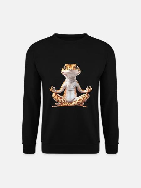 Leopardgecko - Unisex Pullover - Schwarz