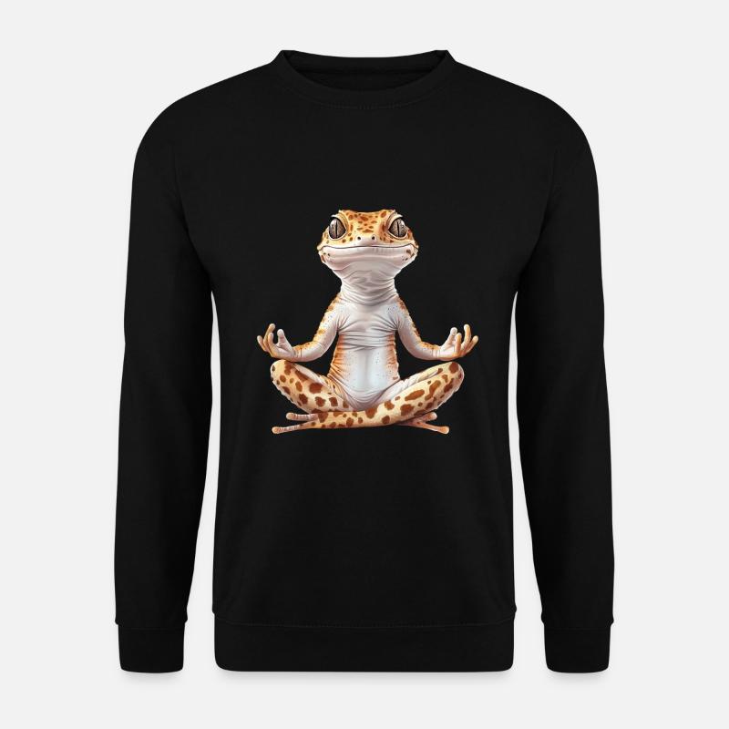 Leopardgecko - Unisex Pullover - Schwarz