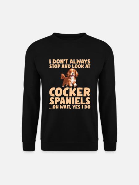 Cadeaux Cocker Spaniel - Sweat-shirt Unisexe - noir