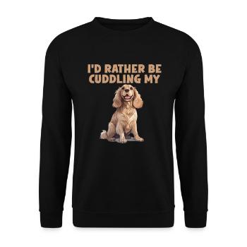 Cadeaux Cocker Spaniel - Sweat-shirt Unisexe - noir - Devant - Alina (178cm) & Michal (187cm)
