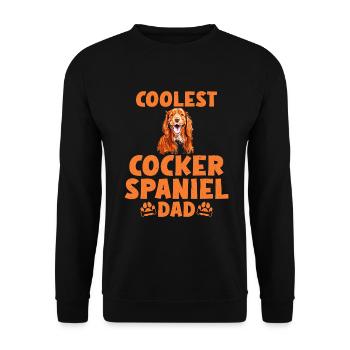Cadeaux Cocker Spaniel - Sweat-shirt Unisexe - noir - Devant - Alina (178cm) & Michal (187cm)