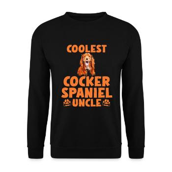Cadeaux Cocker Spaniel - Sweat-shirt Unisexe - noir - Devant - Alina (178cm) & Michal (187cm)