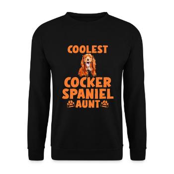 Cadeaux Cocker Spaniel - Sweat-shirt Unisexe - noir - Devant - Alina (178cm) & Michal (187cm)