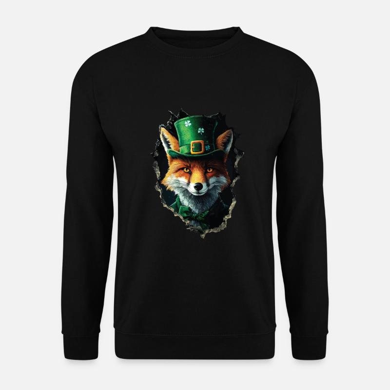 St. Patrick Fuchs - Unisex Pullover - Schwarz