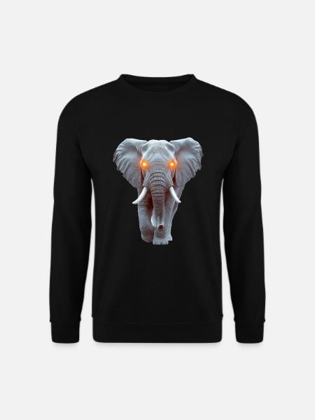 Elefant - Unisex Pullover - Schwarz