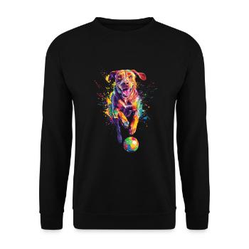 Rhodesian Ridgeback - Unisex Pullover - Schwarz - Vorne - Alina (178cm) & Michal (187cm)